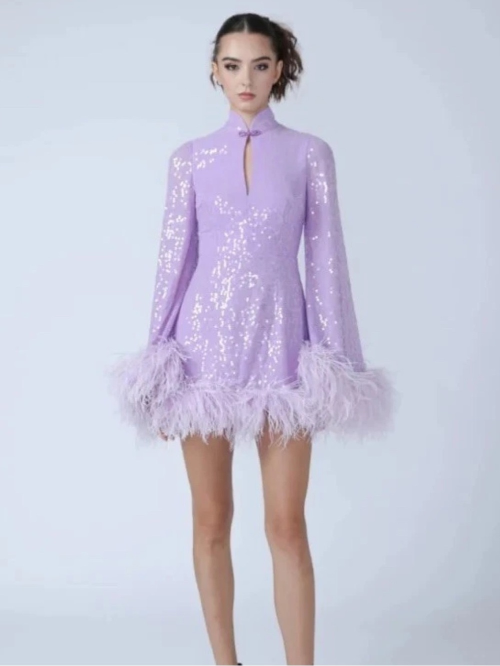 SAU LEE • Bianca Mini Dress • Lavendar - Picture 2 of 5
